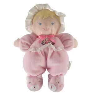 Carter's My First Doll Plush Pink Rattle Baby Girl Soft Toy Stuffed 8"  Plushie